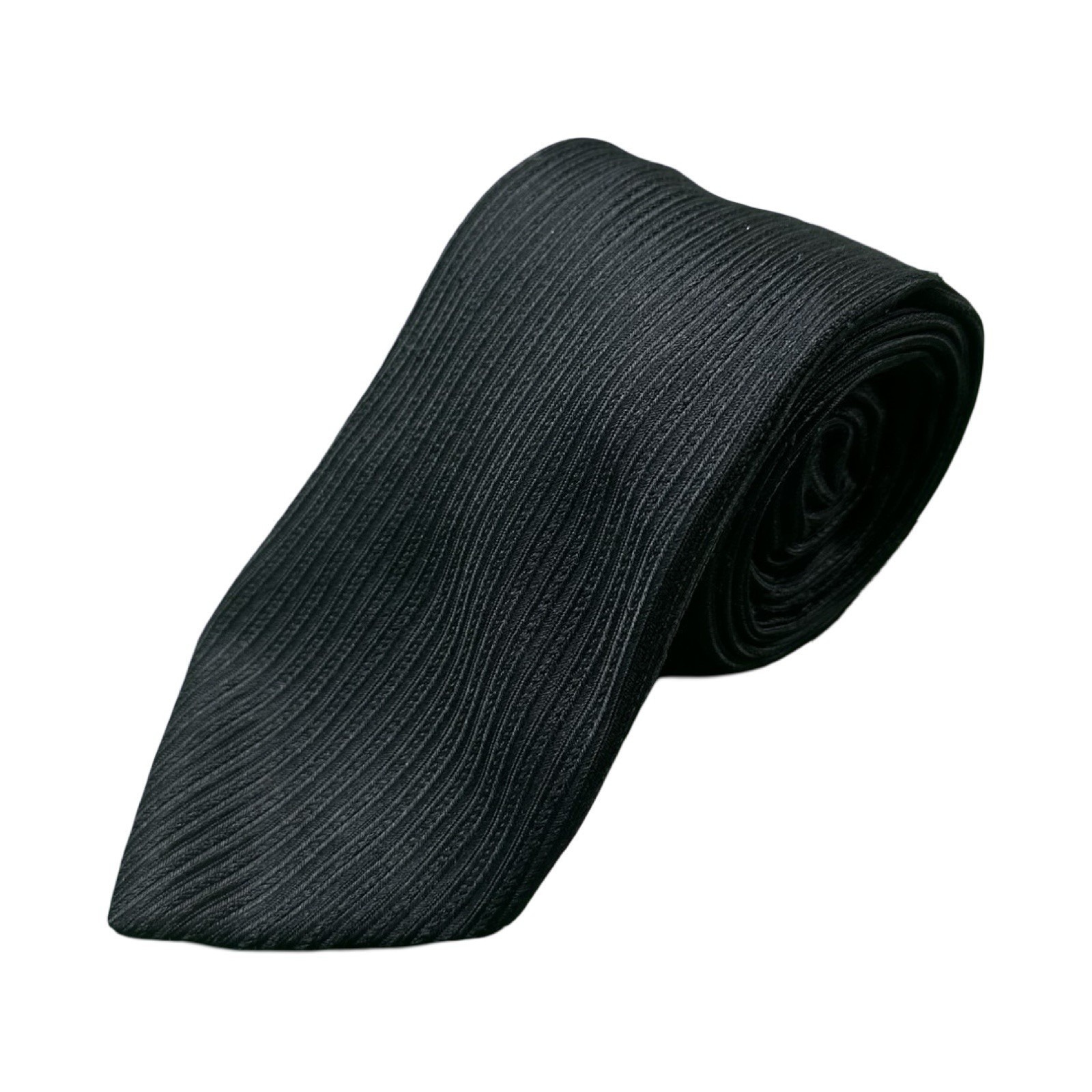 Stefano Ricci Black Knit Silk Mens Italian Tie 35 Inch Width